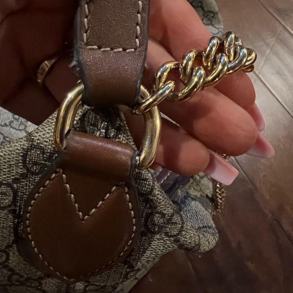 Gucci : Chain Hobo GG Coated Canvas - Picture 11 of 11